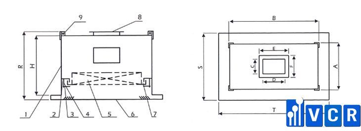 gel seal filter with side channel