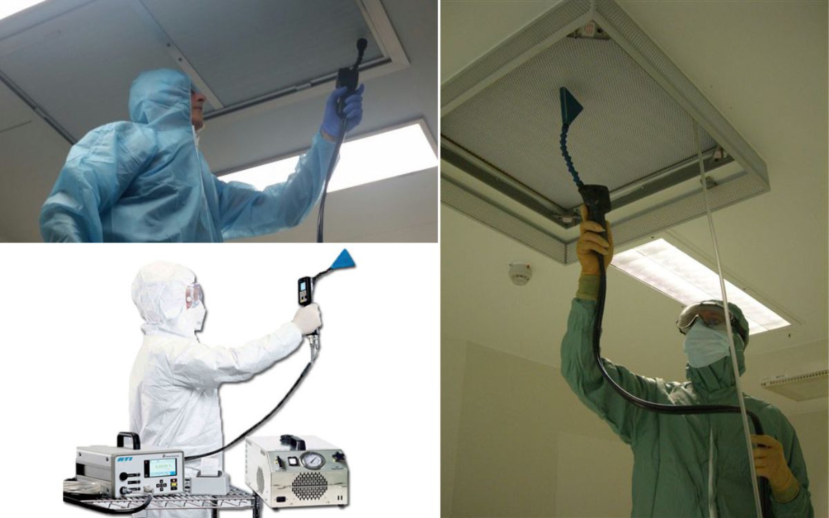 Cách kiểm tra hiệu suất HEPA Box bằng DOP test